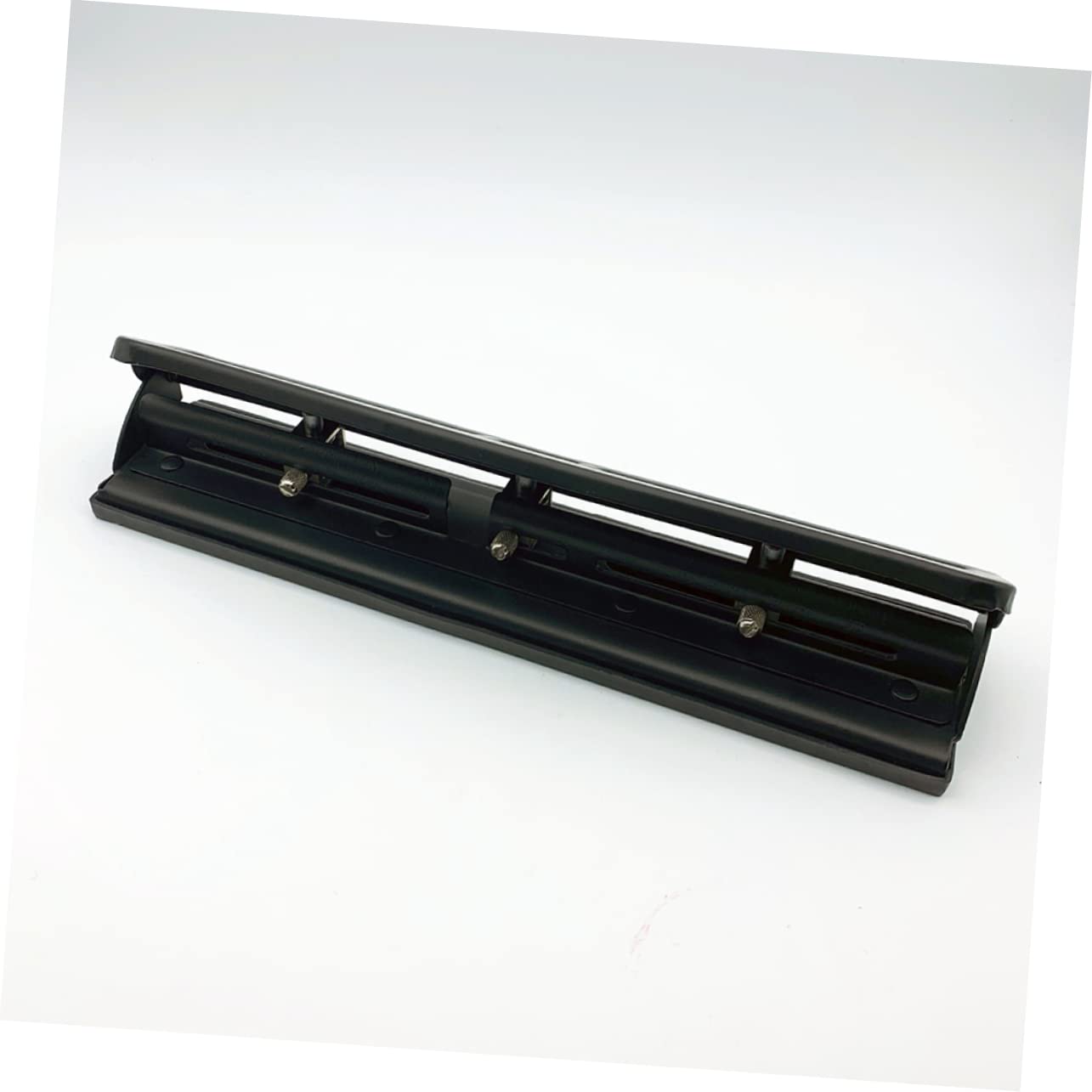 Punzonatrice a 3 Fori Manuale in Metallo Nero per Carte | Scrapbooking e Archiviazione, Raccolta Trucioli Facile da Svuotare, Uso Comodo Struttura Completamente in Metallo