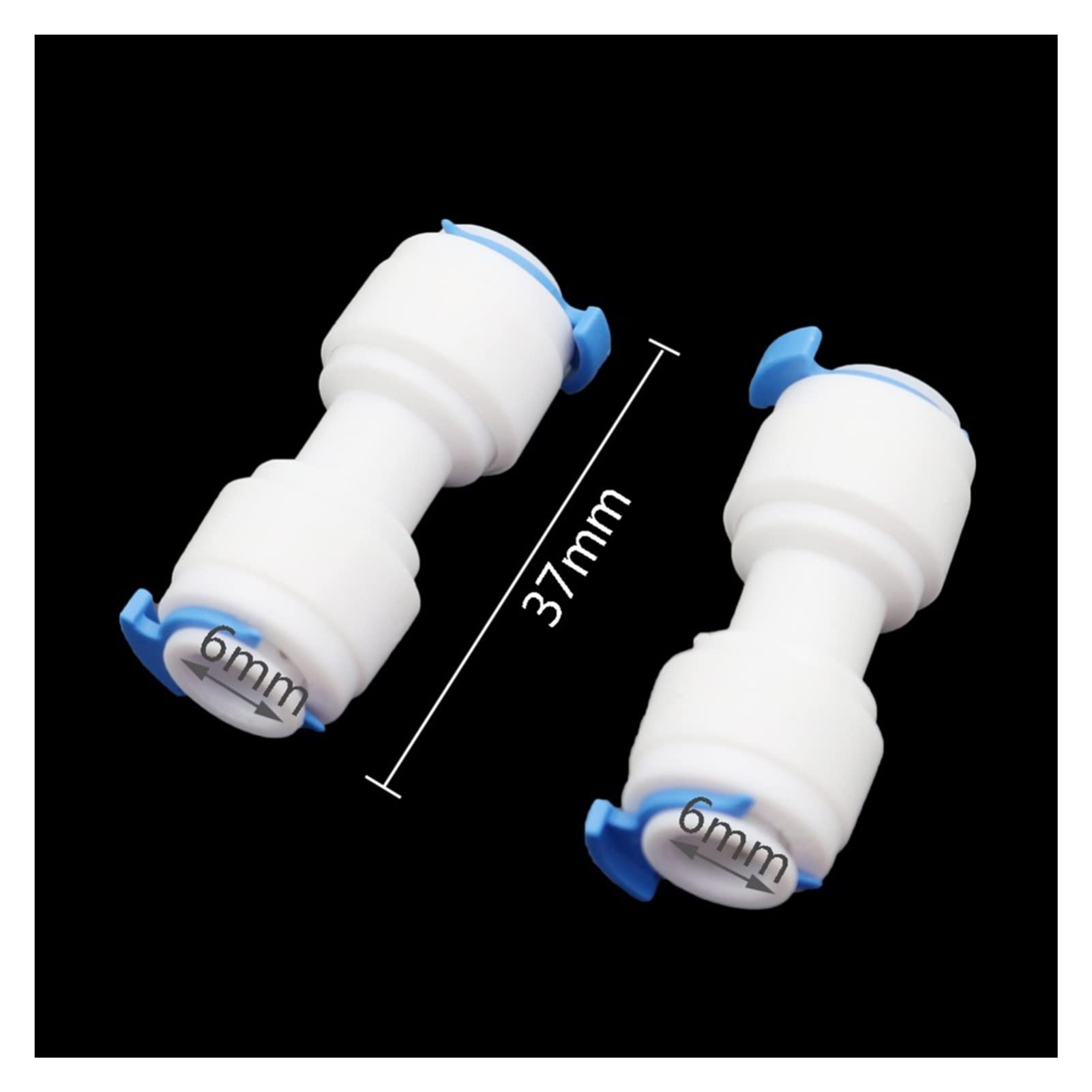Adaptador de Conector de Utilidad Adaptador de Conector de Manguera Bloqueo Deslizante de 6 Mm Acoplador Rápido Accesorios de Conexión de Tubería Neumática a Tope Cabezales Rectos Deua de Jardín de 1/