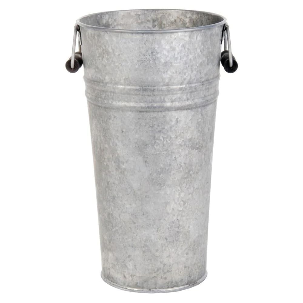 Fallen Fruits OZ33 Large Old Zinc Vase, Silver, Number: 1 Item, 18.600000000000001 x 16.399999999999999 x 30 cm