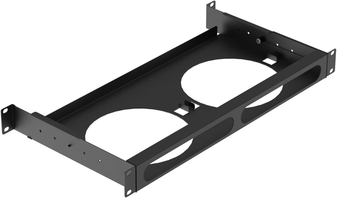 UCTRONICS Mac mini Rack Mount with Side Brackets, 19" 1U Rackmount Supports up to 2 Units of All Mac mini M2 and M1 Models