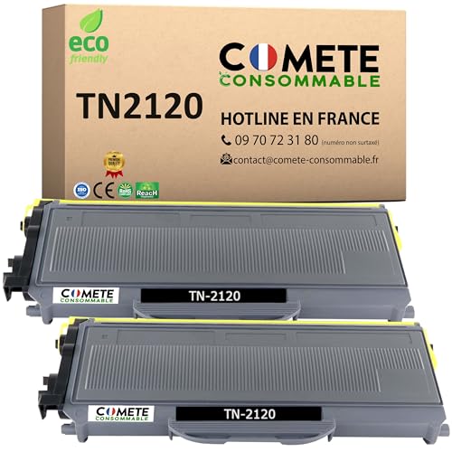 Toner TN2120 Brother noir compatible COMETE pour résoudre les problèmes d'impression claire sur MFC-7840W