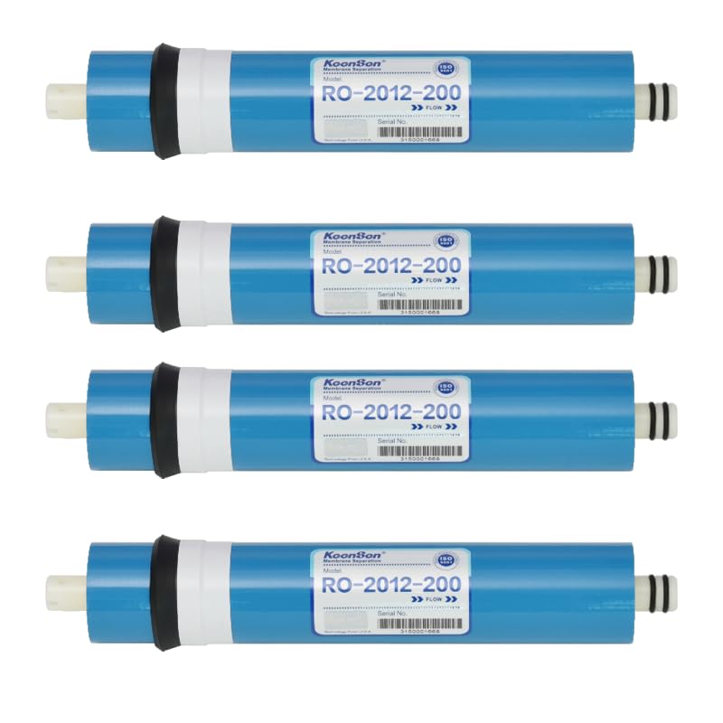 Membrana RO-2012-200 GPD ad alte prestazioni - serie residenziale - per impianti ad osmosi 4 PEZZI