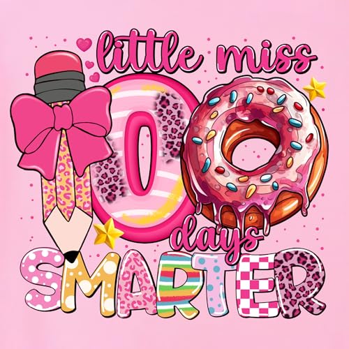 Image of 100 Days of School Shirt Girls and Kids Unicorn Heart Shirt