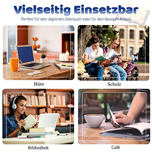 Bücher sind Magie Buchhülle mit Reißverschluss und Vordertasche, 11X 8,6 Zoll, Buch Liebhaber Geschenk, Wasserdichtes Gewebe