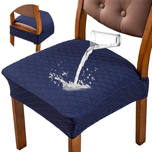 Image of Genina Waterproof Seat Covers for Dining Room Chair Covers,No Rear Covers