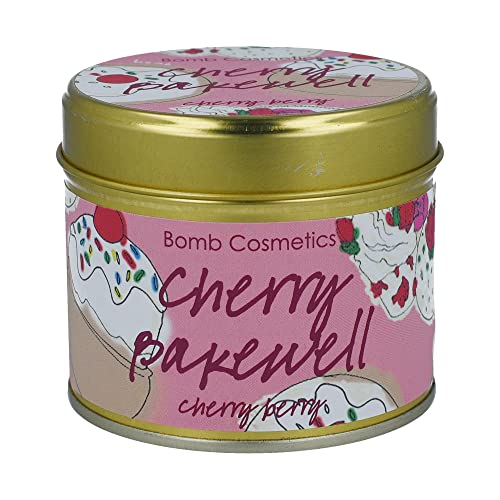 Bougie artisanale Cherry Bakewell Bomb Cosmetics cire de qualité - 3
