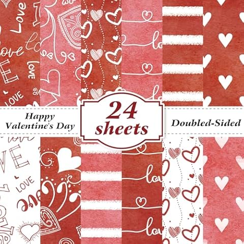 Valentine Decorative Scrapbook Paper Set Cover