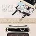 ECOSUSI Women PU Leather Satchel Purse Vintage Small College Crossbody Messenger Bag Work Cross-body Bag, Black+ Beige
