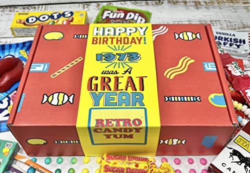 Retro Candy Yum ~ 50Th Birthday Candy Box Retro Nostalgic Childhood Memories For A 50 Year Old Born 1973 Jr #TOP1