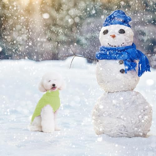 Image of BINGPET Dog Sweater for Medium Dogs, Turtleneck Knitted Clothes