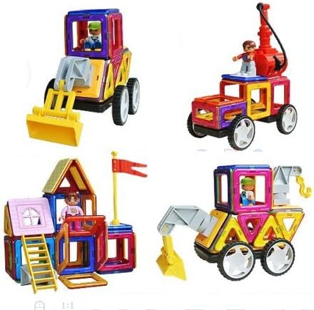 Amazon マグプレイヤー Magplayer ブルドーザーパーツセット 特殊車 車パーツに 単品 ばら売り 追加 お試しパック 補充パック Magformers マグネットブロック 創造力を育てる知育玩具 想像力 磁石 ピース 人形付きパーツ ブロック おもちゃ