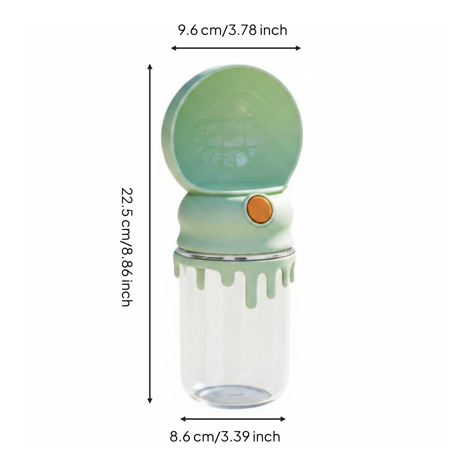 Outdoor Trinkflasche Hund Wasserbehälter Mobile Trinkspender mit Breitem Auslauf Und Praktischem Trageband aus für Unterwegs für Spaziergänge Reisen, Color to 3, Schmelz-Wasserflasche Basis