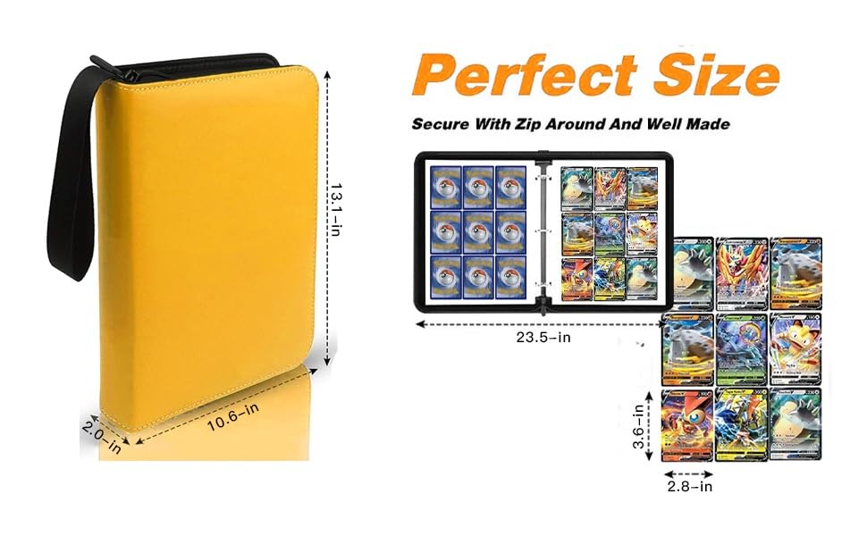 pokemon card holder near me Trading Binder 9 Pocket,900 Pockets Card Binder for Cards with Zipper,50 Sleeves Card Compatible with Standard Card,Sport Card,Game Card-Gift for Boy and Girl (Yellow, 9-Pockets) : Toys & Product condition:Sealed case Roller Skates Uncommon XY Base Set 125/146 MP Best Gift for kids. N's Zoroark ex |
