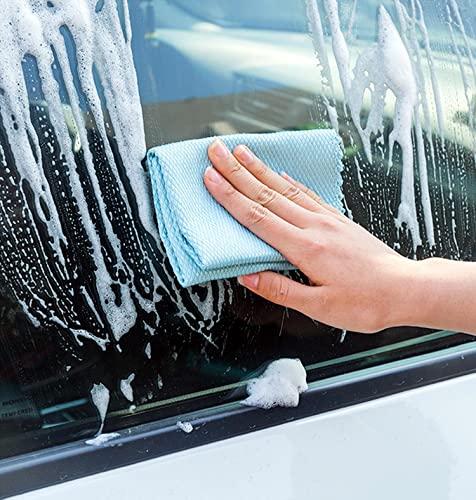 2023 New Shiny Wipes Cleaning Cloths, Fish Scale Streak Free Miracle Glass Window Cleaning Cloth, Nanoscale Shiny Wipes Microfiber Cleaning Cloths Reusable Lint Free Fish Scale Cloth (9.8*9.8In,5Pcs) #TOP1