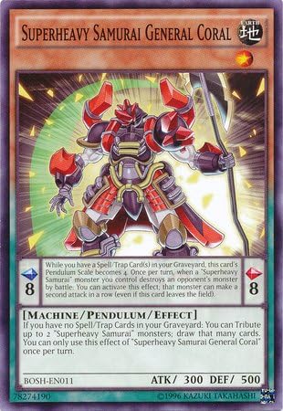 YU-GI-OH! - Samurái Superpesado General Coral (BOSH-EN011) - Breakers of Shadow - Edición ilimitada - Común