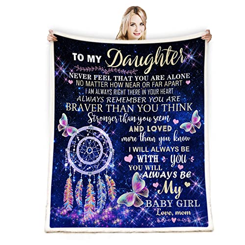 Juirnost Gifts for Daughters from Mothers,Daughter Gift from Mom,to My Daughter Blanket,Birthday Gifts for Daughter Adult,Blanket for Daughter,Mother to Daughter Gifts from Mom,for My Daughter Blanket