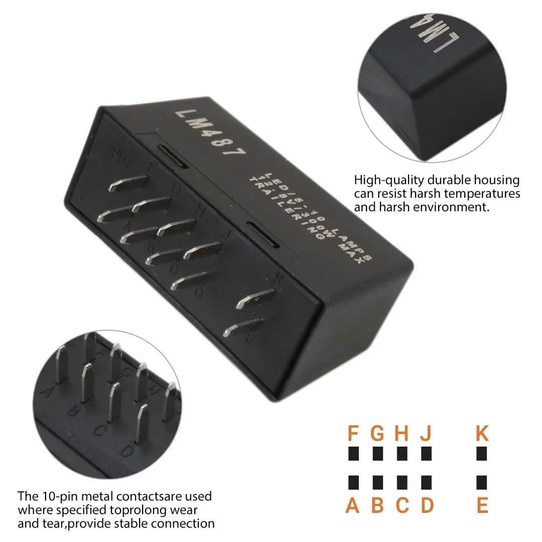 Upgraded Replacement LED Flasher Relay Turn Signal Hazard Led Relay Repl.#10383321 for 2003-2007 G*MC Sierra 2500 HD