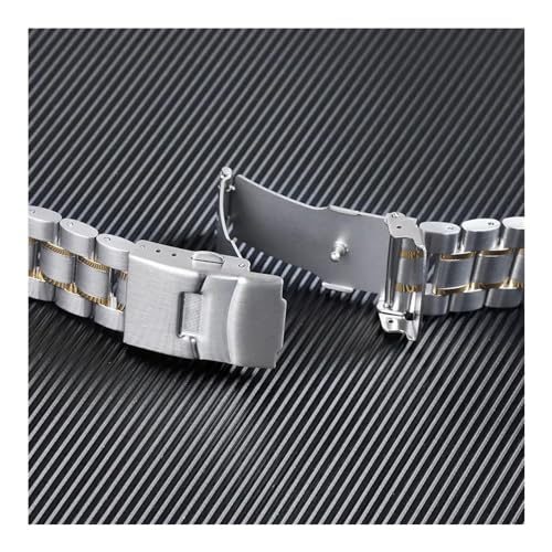 Correa de metal de extremo curvado para transformar su reloj deportivo en un modelo ejecutivo 4