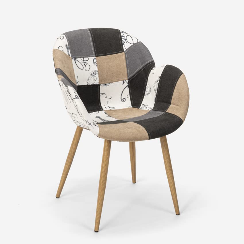 Produce Shop Sedia Poltrona Design Patchwork Nordico Salotto Cucina Studio Finch - Patchwork 4