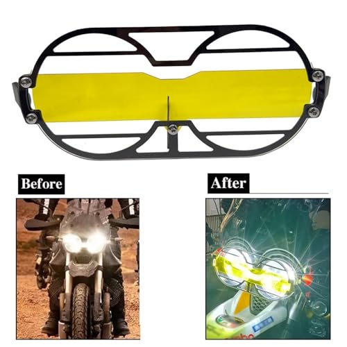 Cache latéral et grille de phare jaune V85 TT pour un look aventure unique