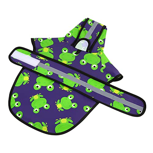 image for HDE Dog Raincoat Jacket Reflective Adjustable Hooded Pet Poncho Rain C