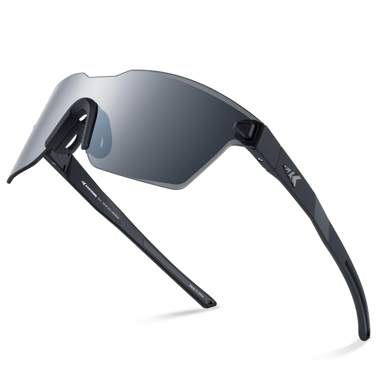 KastKing Tarkio Polarized Fishing Sunglasses, Large Single PC Lenses, Rimless Wrap Design, UV400 Protection Sports Sunglasses