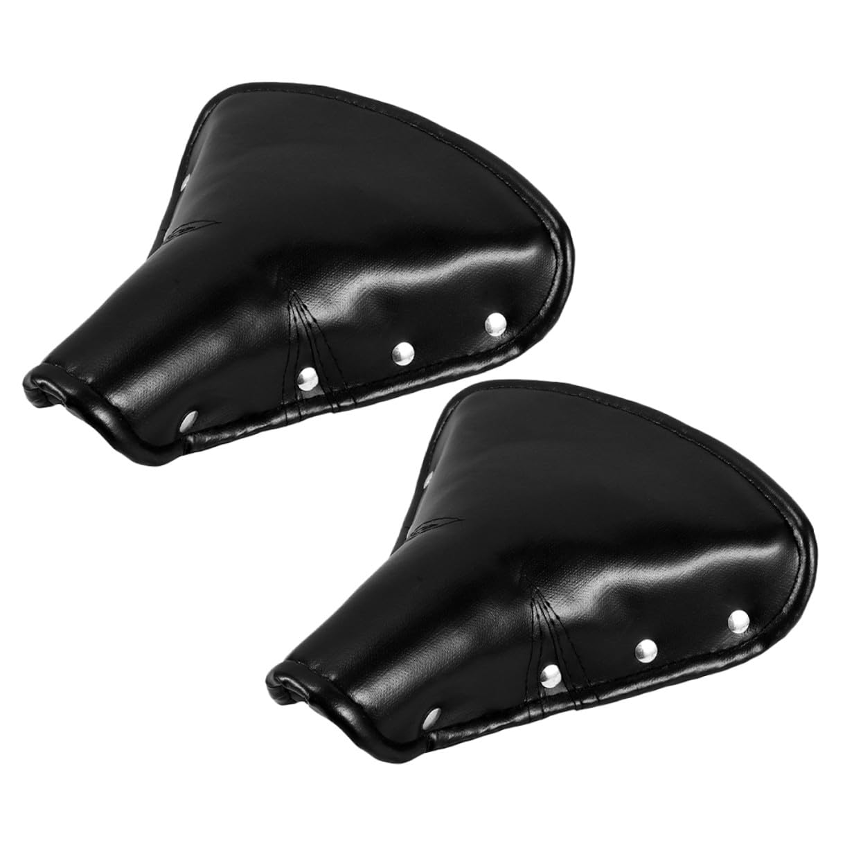 Veemoon 2pcs Vintage Bicycle Seat Saddle with Suspension Springs, Wide Soft Leather Cushion, Universal Rear Bike Seat for Road and Touring Cycling