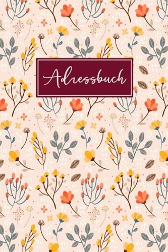 Adressbuch für 400+ Namen mit Platz für Adressen, Telefonnummern und Notizen