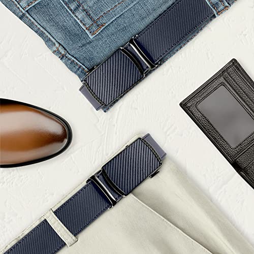 Image of DOOPAI Men's Leather Ratchet Belt, 1 3 /8 inch Wide, Cut-to-Fit | 1 /5 inch micro-adjust fit, trim-to-fit leather strap and smooth auto-lock buckle for dress, business, jeans and gift-ready wear