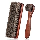 Photo Gallery kit di 2 spazzole per scarpe in crine di cavallo, per lucidatura, applicatori, spazzole per la cura della pelle, panno per la pulizia con custodia (set di spazzole g) Photo Gallery kit di 2 spazzole per scarpe in crine di cavallo, per lucidatura, applicatori, spazzole per la cura della pelle, panno per la pulizia con custodia (set di spazzole g)