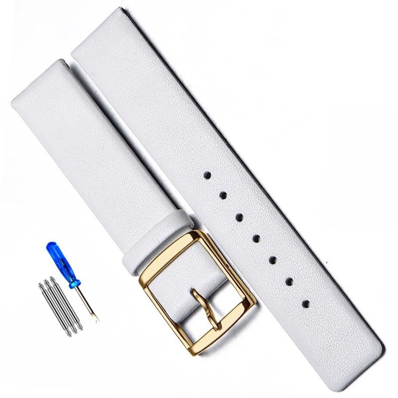 Bracelet de montre en cuir véritable rouge 22mm pour réparer CK K2Y231