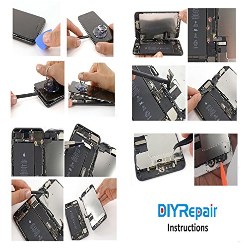 Premium Screen Replacement For Iphone 7 4.7’ 3D Touch Screen Repair Kit (Model A1660, A1778, A1779) Digitizer Display With Back Plate, Waterproof Adhesive, Tools, Tempered Glass, Instruction(White) #TOP5