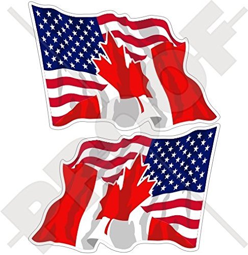 USA United States of America & CANADA American-Canadian Flying Flag 4,7