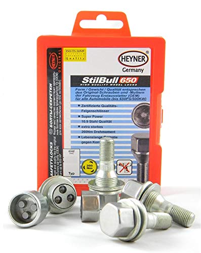 Tuercas de bloqueo M12x1,25 para Peugeot 206 tornillos antirrobo 1999-2007