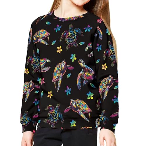 Hawapod Kids Sweatshirts Animal Pattern Long Sleeve Crewneck Pullover Cozy Spring Fall Sweatshirt Graphic For Boys Girls4