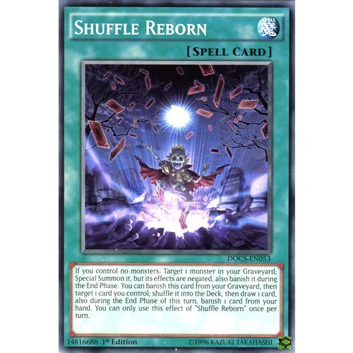 yugioh cards that shuffle hand into deck Amazon.com: YuGiOh : DOCS-EN053 1st Ed Shuffle Reborn Common Card