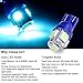 cciyu T10 License Plate Lights Festoon LED Bulbs 5-5050-SMD Super Bright:Ice Blue Interior Car Lights 194 168 W5W 175 2825 161 fit for License Plate Lights Light Bulb Pack of 20