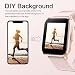 Reloj Inteligente Mujer Rosa, GRDE Smartwatch Fitness 24H Monitor de Oxigeno(SpO2)/Ritmo Cardíaco/Sueño,...