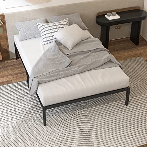 Uyuk Metal Platform Bed Frame Full Size, Mattress Foundation With Steel Slat Support, Modern Design Easy Assembly #TOP3