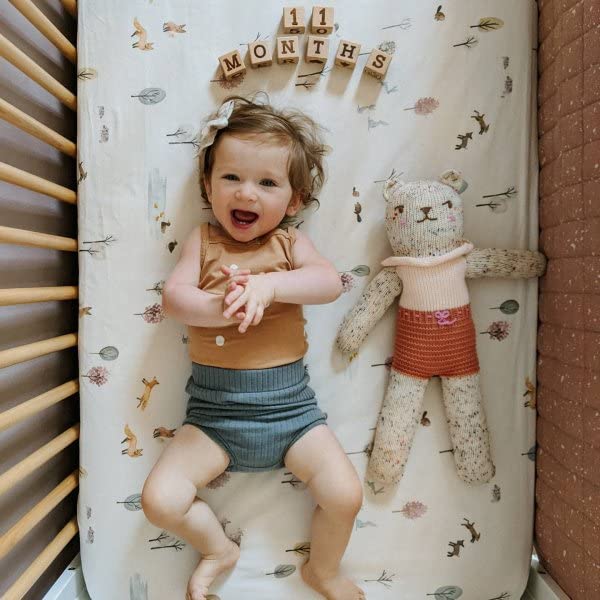 Miniatura 6 de TotAha Sábanas elásticas para cuna de alta calidad (paquete de 2), hipoalergénicas, cómodas y sedosas, suaves como la mantequilla, efecto calmante,