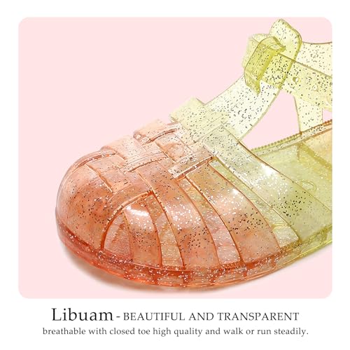 Princess Costumes Jelly Flats Shoes, Cosplay Birthday Party Dress Up Sandals for Little Girls, Toddler or Kids2