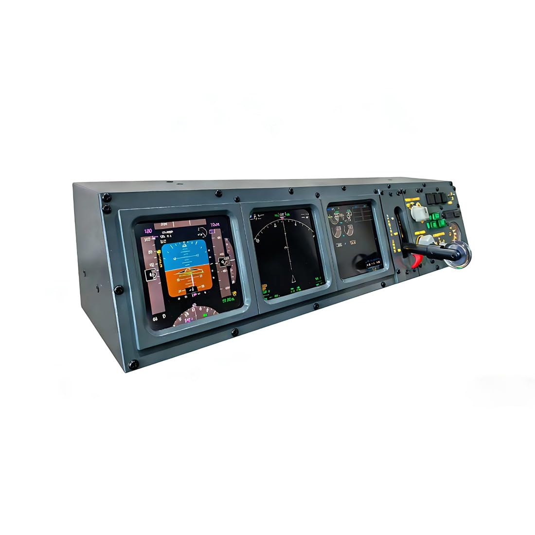Helixsun B737 Desktop Simulator Panel (MIP) For MSFS 2020/2024, X-Plane - Compatible With PMDG 737, Zibo 737. Seamless PFD/ND Mode Switching With Real-time Flight Data Synchronizatio