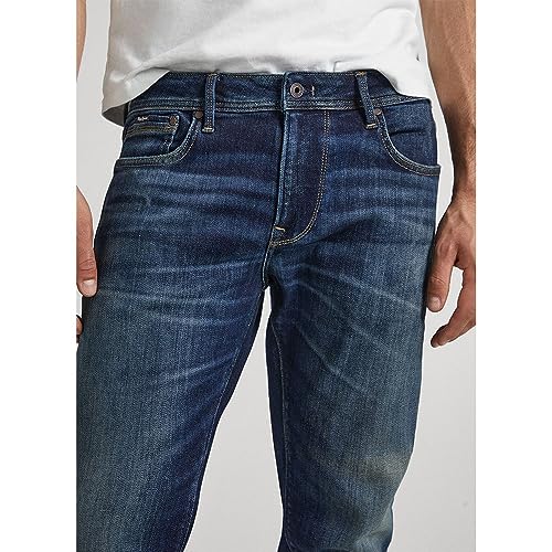Pepe Jeans Para Hombre. PM206326CS0 Stanley (33/34), Casual, AlgodóN, Denim, Sostenible, Marino - 5