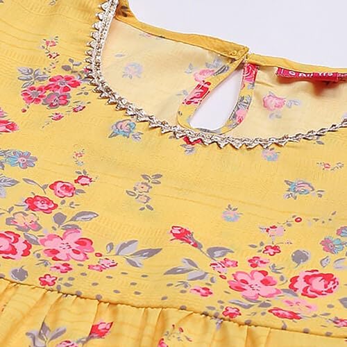 Image of BIBA Girls Biba Girls Polyester Straight Printed Suit Set
