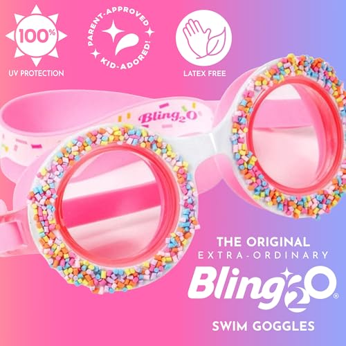 Masque De Natation Bling2o Jewel Pink – Enfant, Extravagant, Coloré, Full Bling