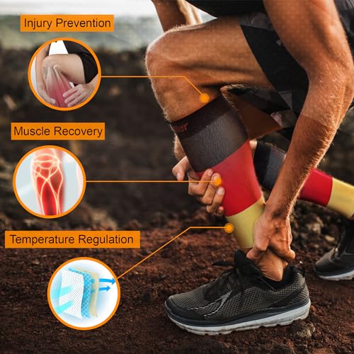 Image of Doc Miller Calf Compression Sleeves 15-20mmHg for Short People Men & Women | Petite, Shin Splint Sleeve Recovery, 1 Pair