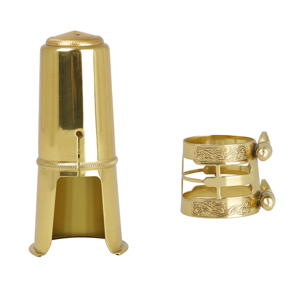 BESTonZON 4sets Cappuccio Per Saxofono Contralto Con Clip Unica Accessorio Musicale e Facile Da Installare Design Elegante e Resistente Per Musicisti e Appassionati Di Jazz