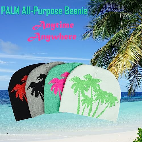 Palm All-Purpose Beanie - Y2K Hiphop Fashion Hat Multifunctional Lightweight Skullies Running Workouts Beanie3