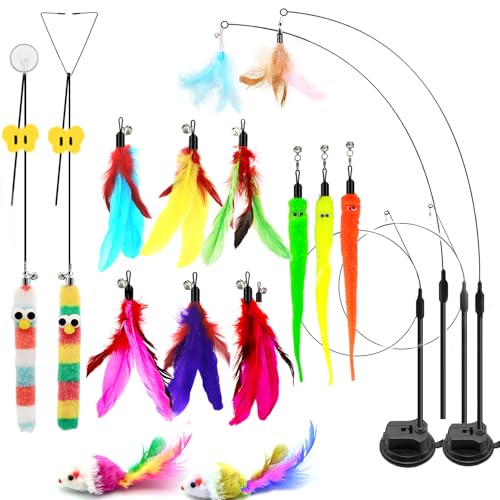 BURCHLIFE 4-in-1 Cat Toy Set