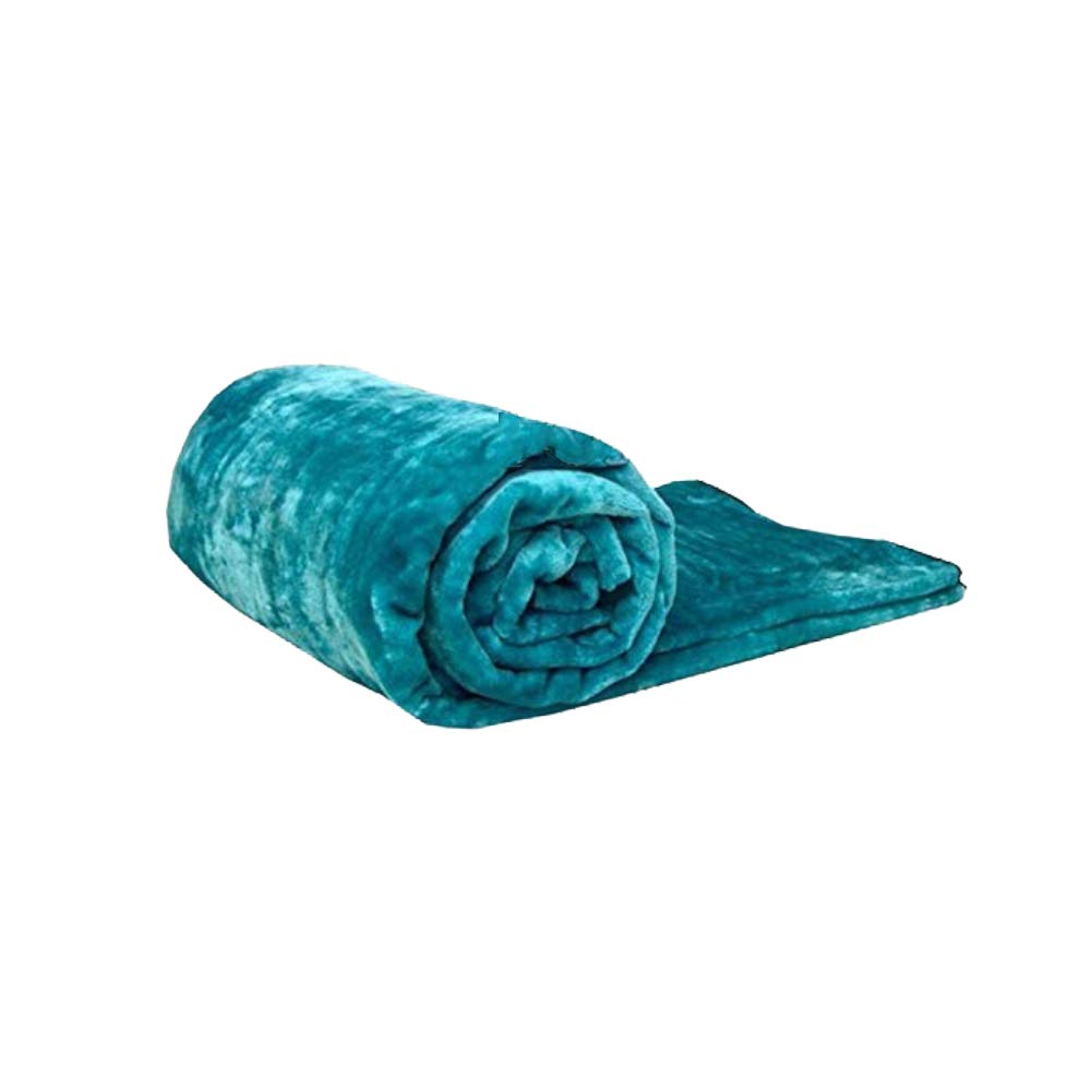 Y Homeware Teal Laura Secret Fleece Faux Fur Roll Mink Throw Throws/Bed Blanket Beautiful Colours (Double, )